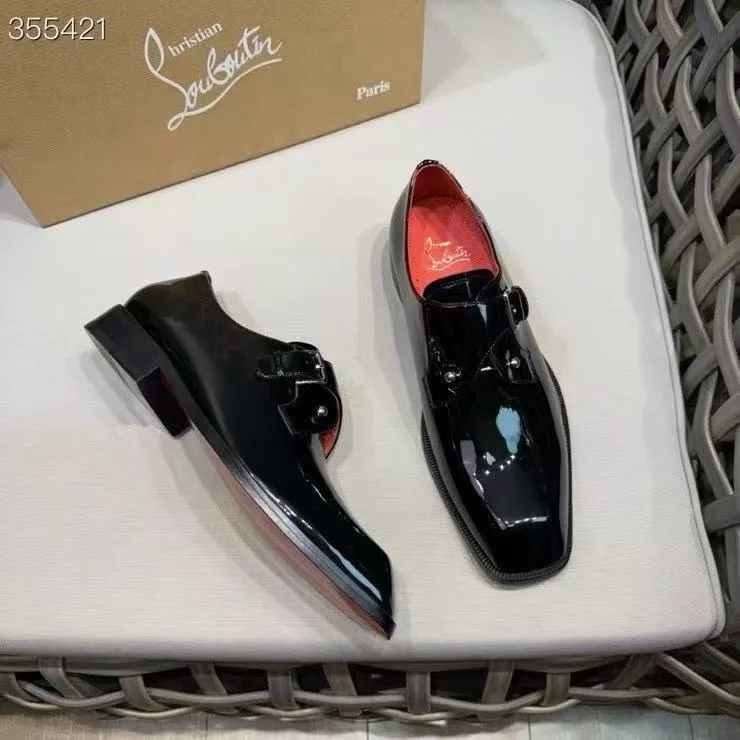p920💰Men's shoes Christia*.Lobouti*🆑High-end men's business formal leather shoes | Classic red sole shoes | Original imported first-layer cowhide | Iconic rivet decoration | Water-dyed cowhide lining | Italian imported red cowhide outsole | High-end luxury | Perfect interpretation of fashion, sunshine, style, suitable for various occasions Size: 39-44 (customized at 38.45.46)